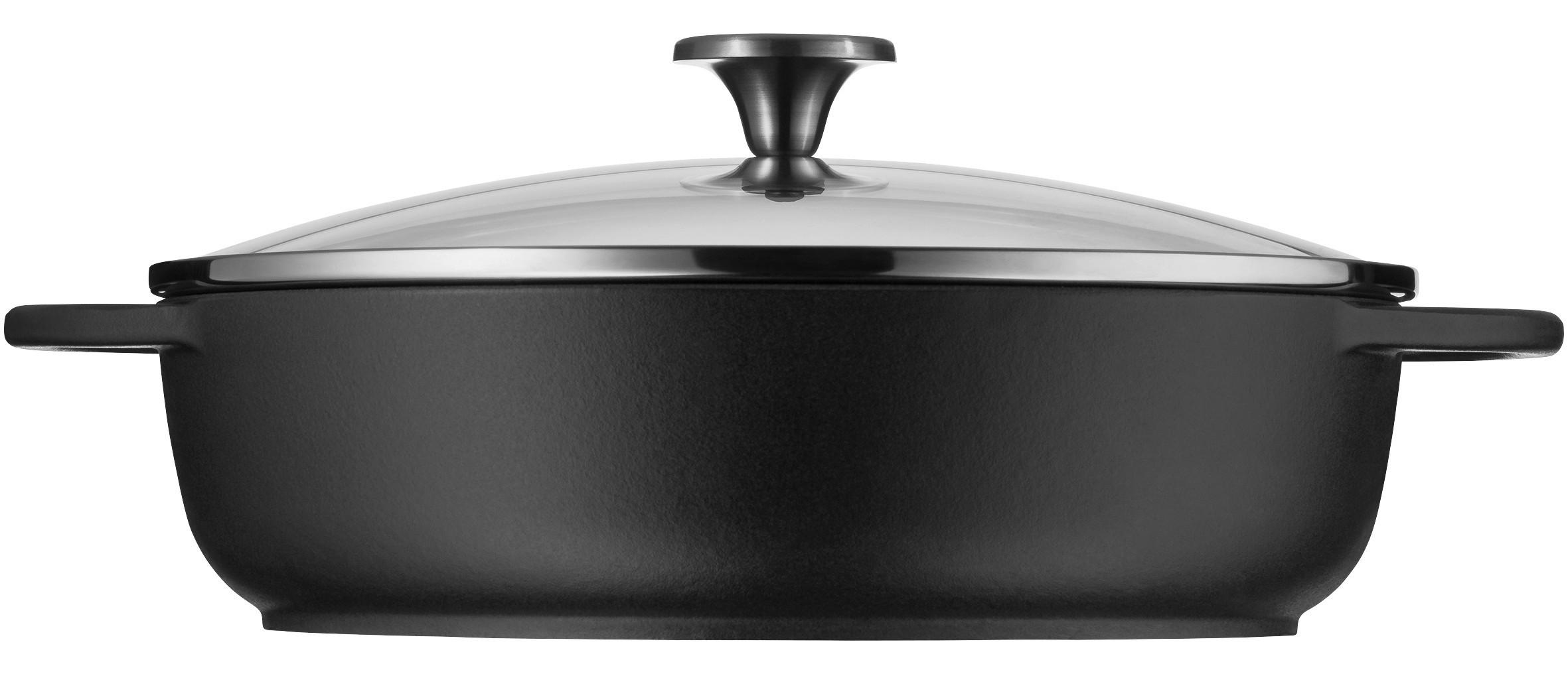 PFANNE 28 cm  - Schwarz, Basics, Glas/Metall (28cm) - WMF
