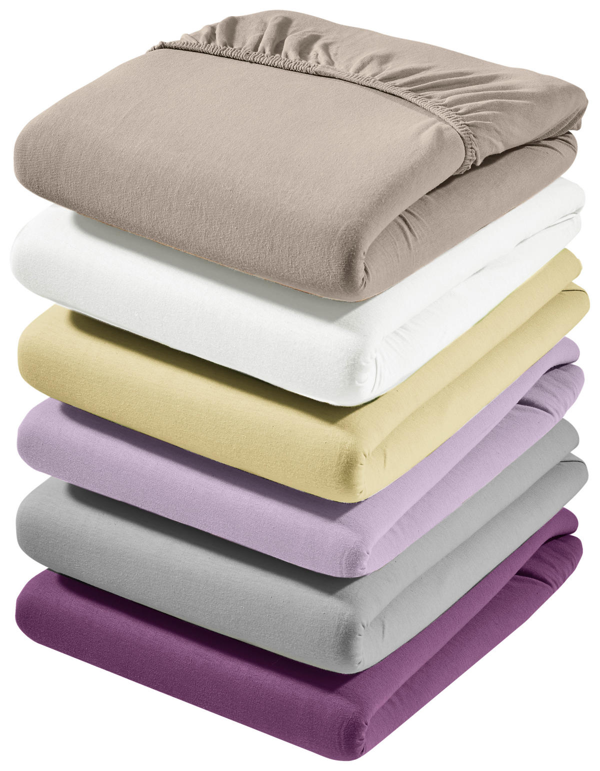 SPANNBETTTUCH Zwirn-Jersey  - Weiß, Basics, Textil (100/200cm) - Estella