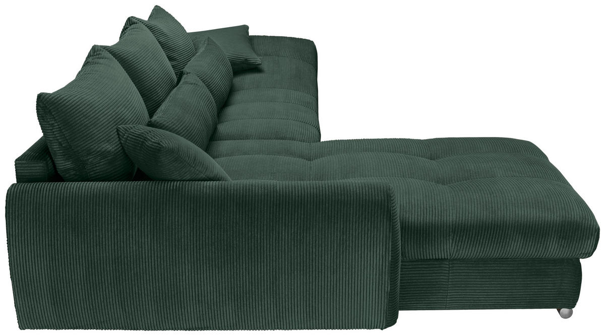Freisteller von Carryhome ECKSOFA Dunkelgrün Cord.