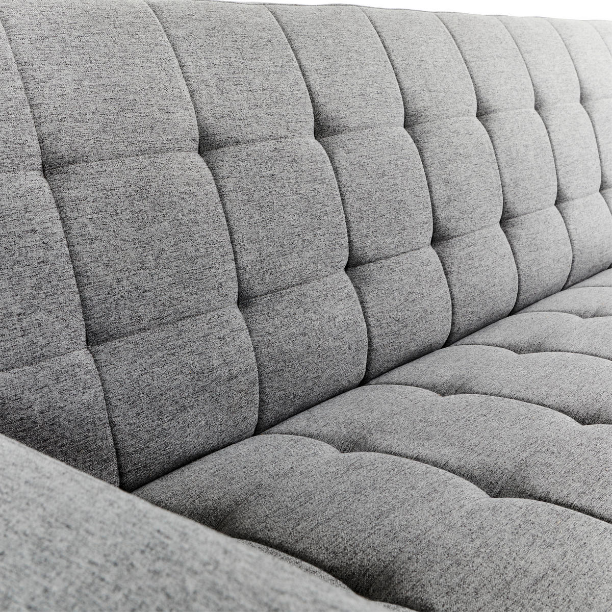 SCHLAFSOFA in Webstoff Dunkelgrau  - Dunkelgrau/Schwarz, Design, Holz/Textil (204/81/85cm) - Livetastic