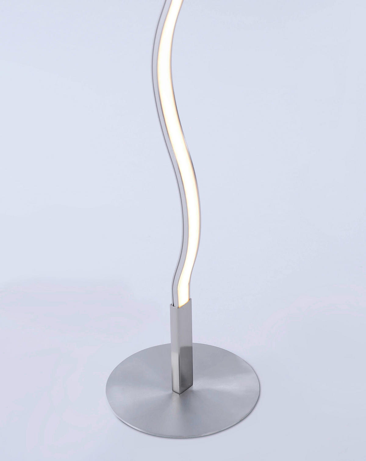 LED-STEHLEUCHTE Wave 14/14/120 cm   - Silberfarben, Design, Metall (14/14/120cm)