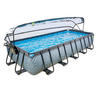 POOL-SET 540/250/100 cm  - Grau, KONVENTIONELL, Kunststoff (540/250/100cm) - EXIT Toys