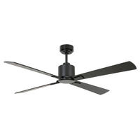 DECKENVENTILATOR   132 cm   - Schwarz, Trend, Holzwerkstoff/Metall (132cm) - P & B