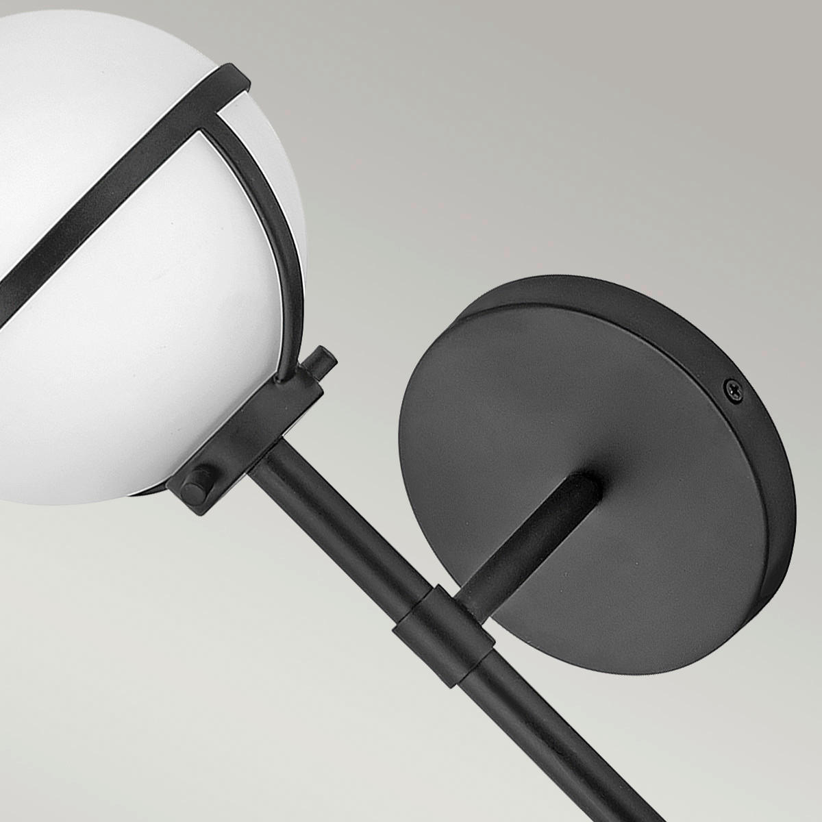 BADEZIMMER-WANDLEUCHTE - Schwarz, Konventionell, Glas/Metall (15.6/40.3/19cm) - Elstead Lighting
