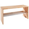 SCHUHBANK Buchefarben  - Buchefarben, Natur, Holz/Metall (81/40,5/30cm) - Linea Natura