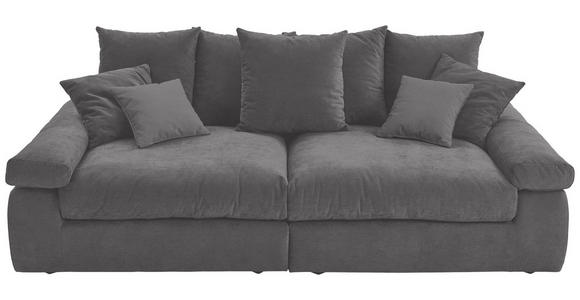 BIGSOFA Feincord Anthrazit  - Anthrazit/Schwarz, Design, Kunststoff/Textil (260/90/140cm) - Carryhome