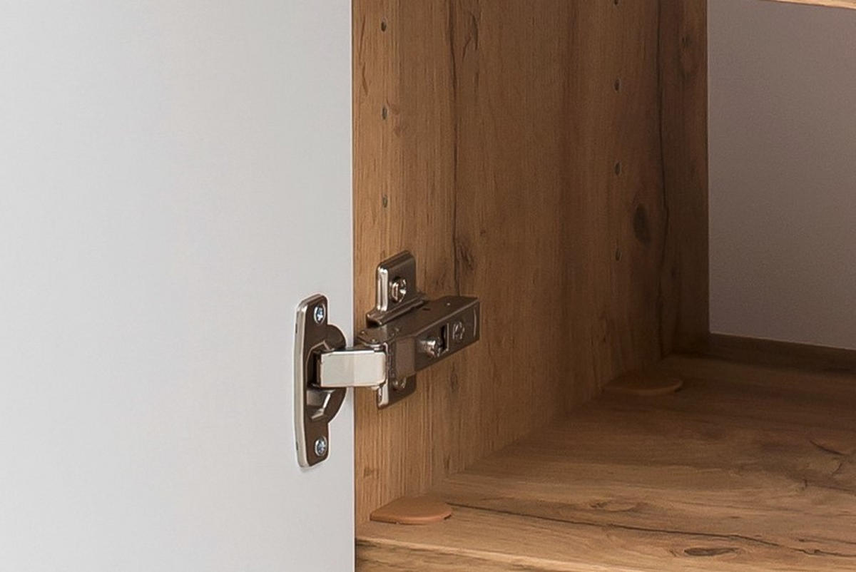HÄNGESCHRANK 30/64/20 cm  - Eichefarben/Schwarz, Modern, Holzwerkstoff/Metall (30/64/20cm) - Held