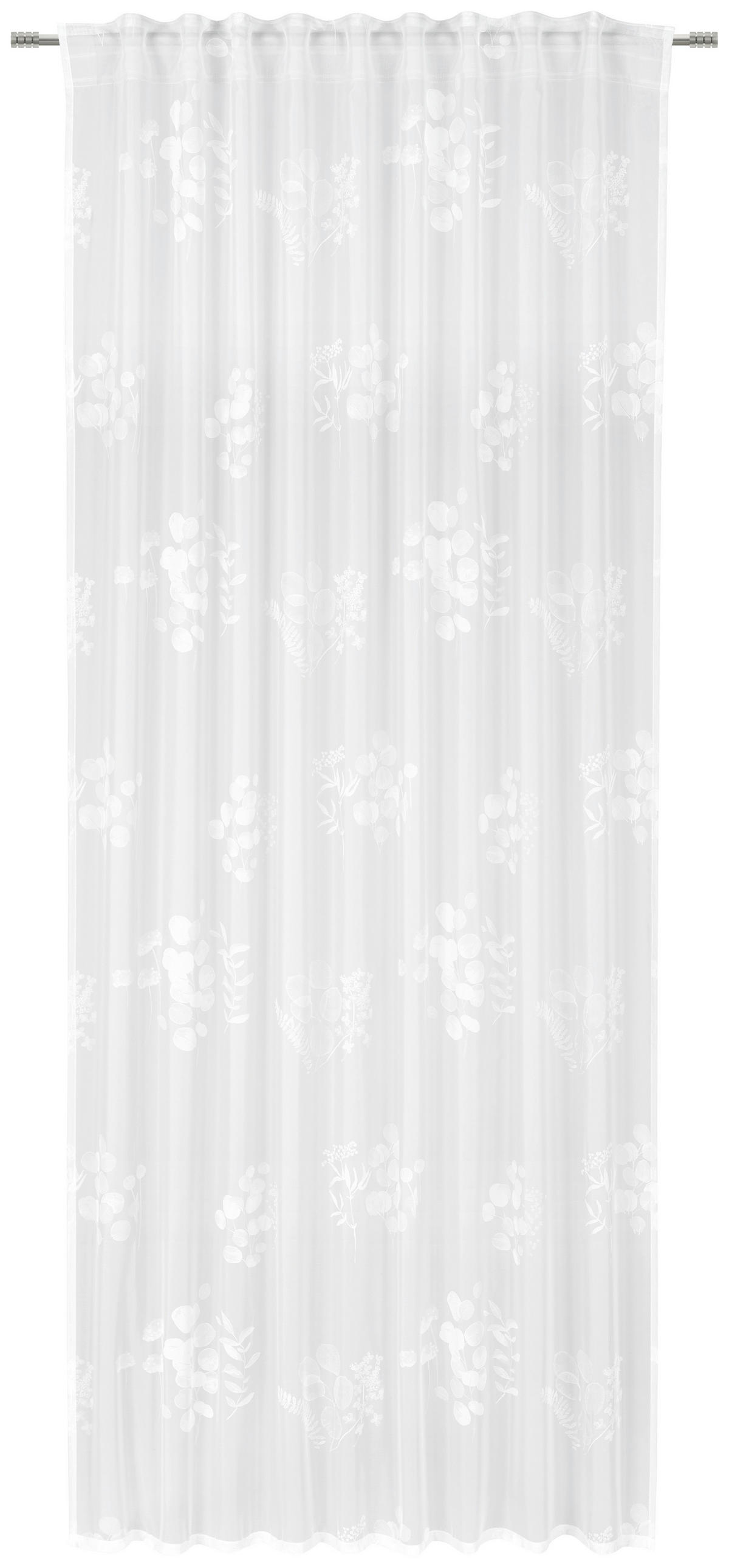 HOTOVÝ ZÁVĚS, poloprůhledné, 140/245 cm - bílá, Basics, textil (140/245cm) - Esposa