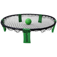 2 VS 2 VOLLEYBALLSPIEL LAMAR  - Schwarz/Hellgrün, KONVENTIONELL, Kunststoff (92/20,5cm)