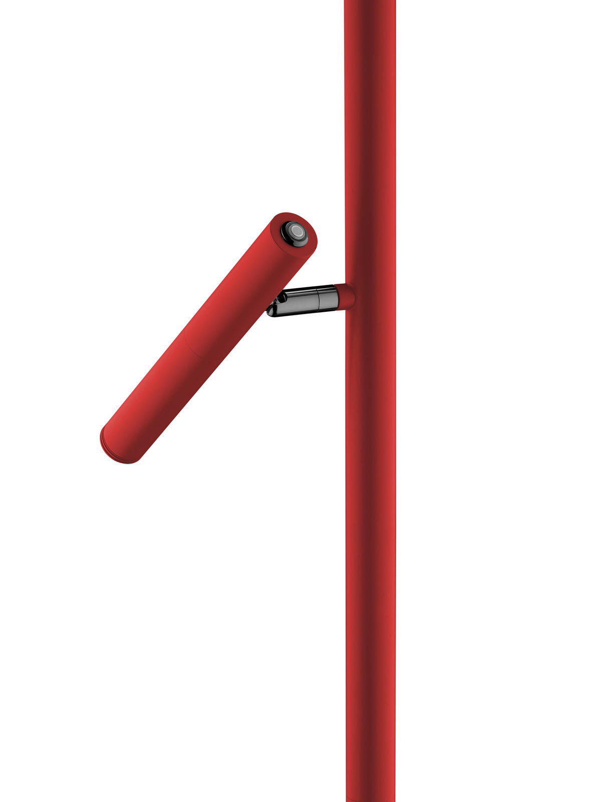 LED-STEHLEUCHTE 20/163 cm    - Rot/Weiß, Design, Kunststoff/Metall (20/163cm) - Hell