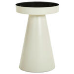 BEISTELLTISCH 36/36/52 cm Schwarz, Hellgrau rund  - Hellgrau/Schwarz, Design, Metall (36/36/52cm) - Carryhome