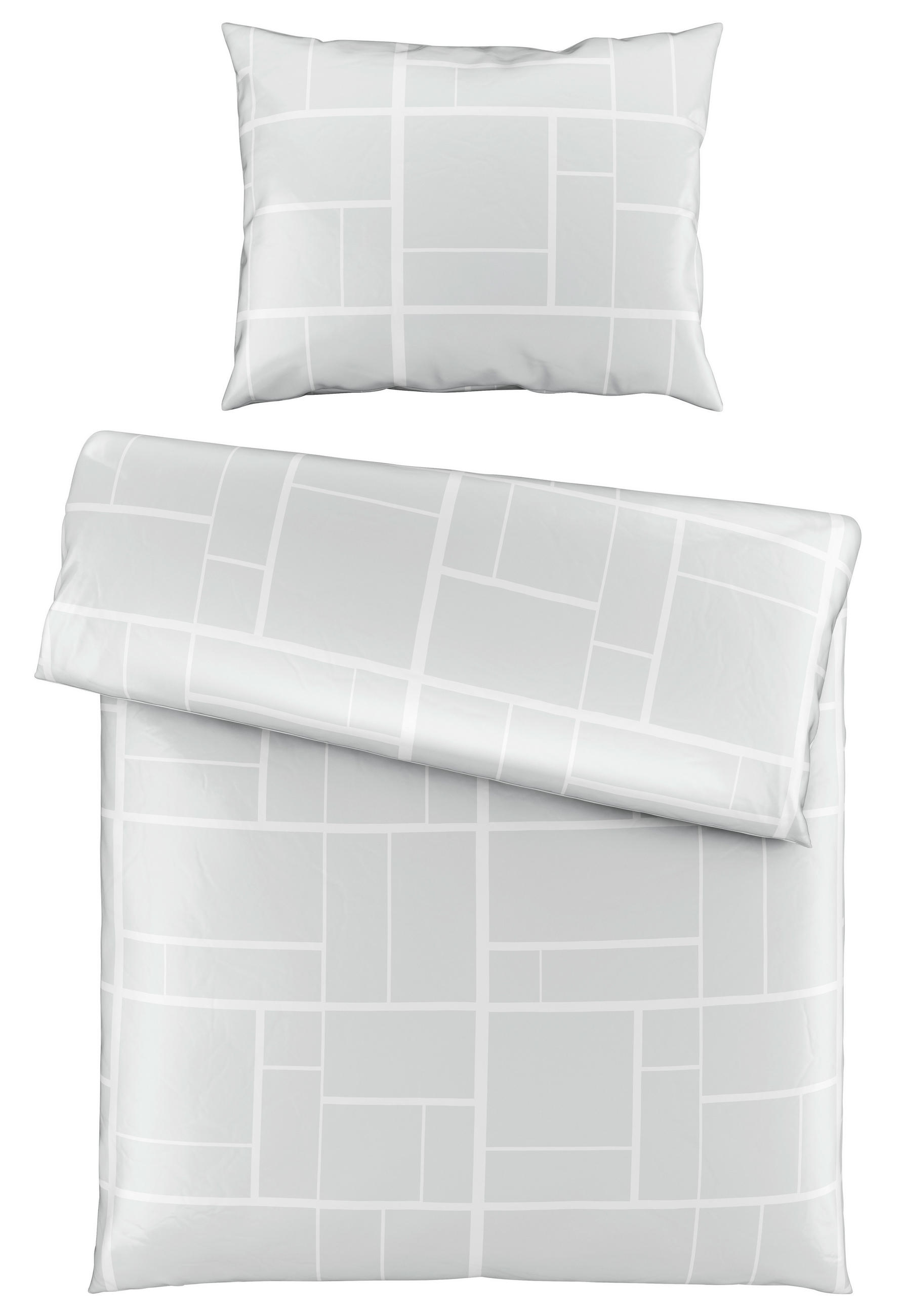 BETTWÄSCHE 140/200 cm  - Hellgrau, KONVENTIONELL, Textil (140/200cm) - Dieter Knoll
