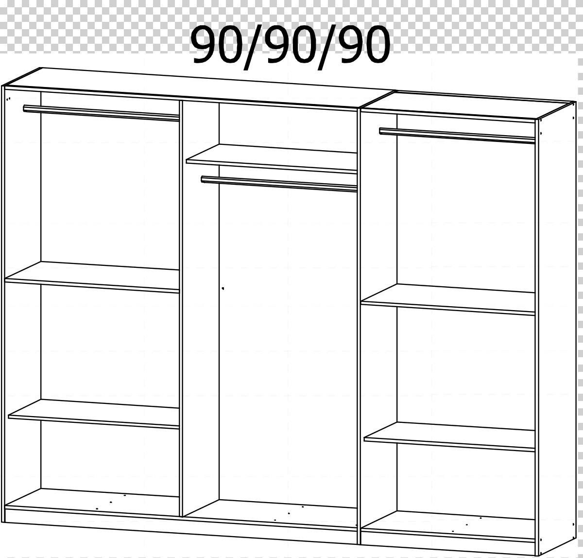 DREHTÜRENSCHRANK  in Grau  - Grau, MODERN, Holzwerkstoff/Metall (271/210/54cm) - Rauch Möbel