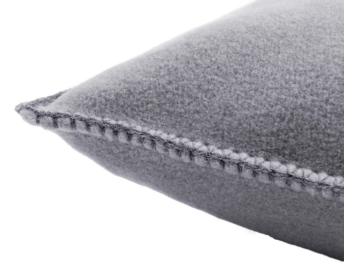 KISSENHÜLLE Soft-Fleece Soft Fleece 50/50 cm  - Grau, KONVENTIONELL, Textil (50/50cm) - Zoeppritz