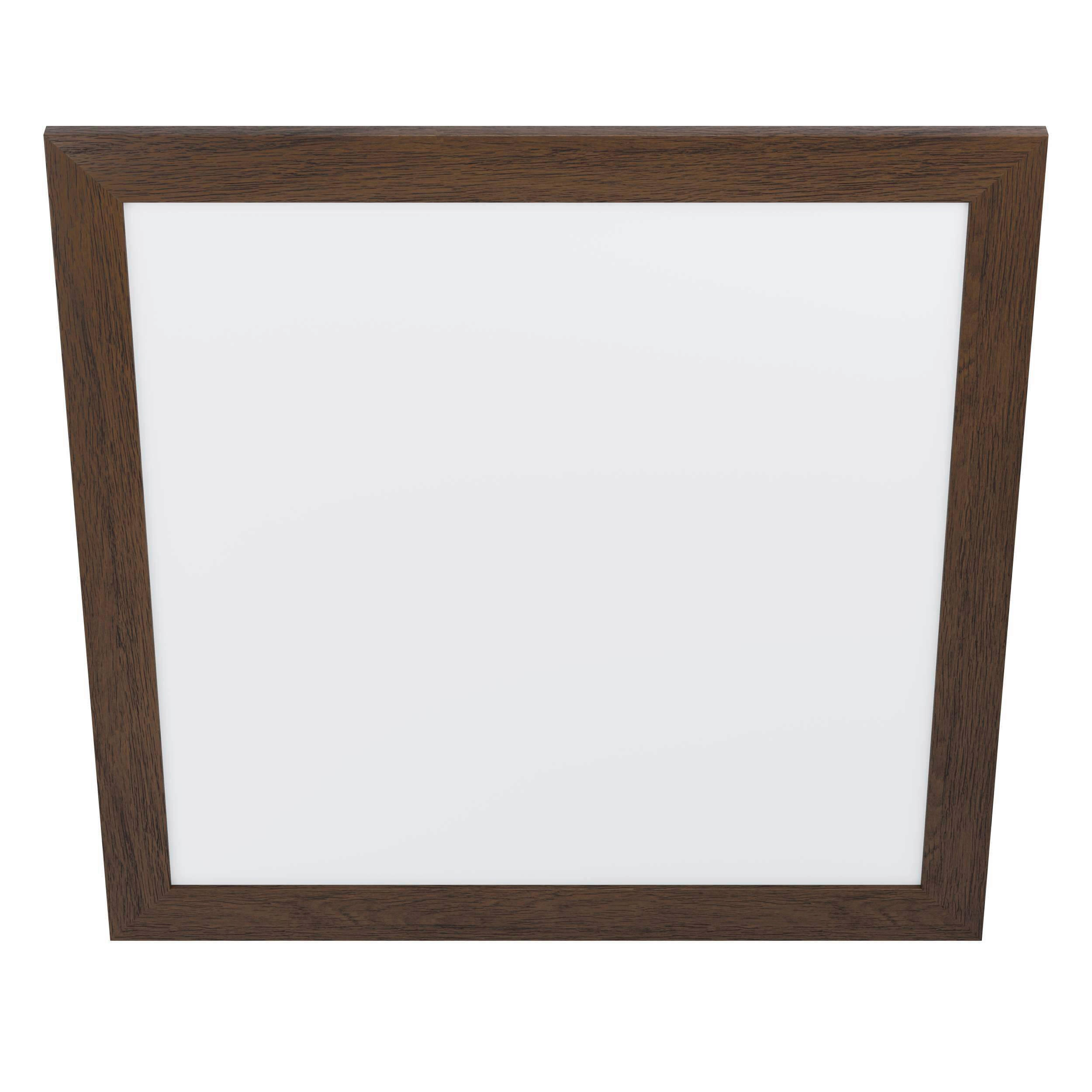 DECKENLEUCHTE 32 W    64,5/64,5/5,5 cm  - Nussbaumfarben/Weiß, Natur, Holz/Kunststoff (64,5/64,5/5,5cm) - Eglo