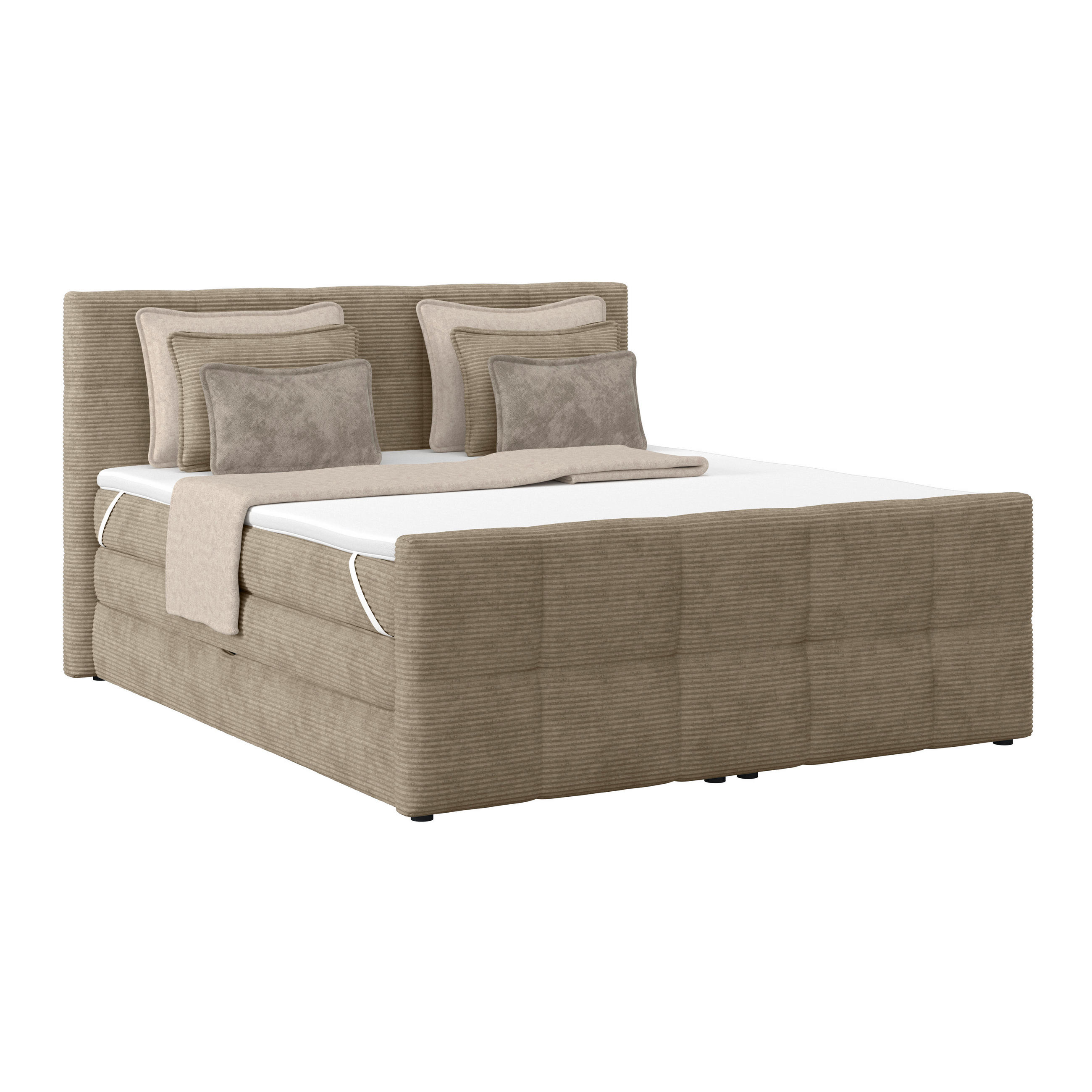 Boxspringbett Mit Topper & Bettkasten 180x200 Medino