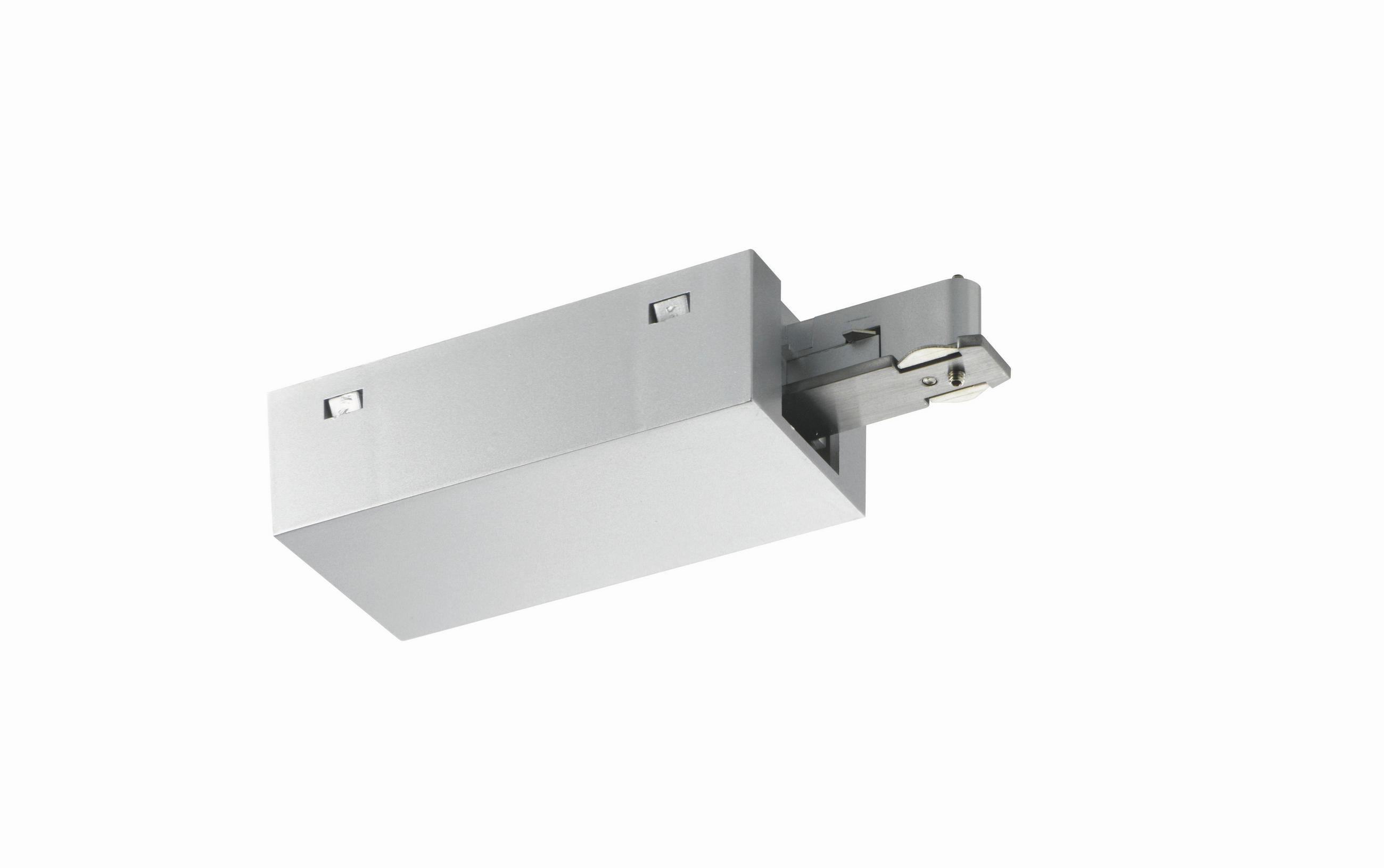 SCHIENENSYSTEM-EINSPEISER - Nickelfarben, Basics, Metall (4,5/9,6cm) - Fischer & Honsel