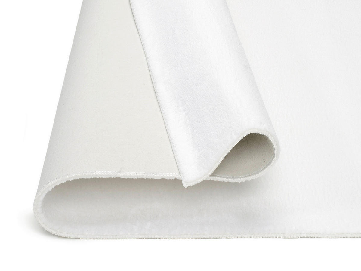 FELLTEPPICH 120/170 cm Blana Weiß rechteckig  - Weiß, Basics, Textil (120/170cm) - Novel