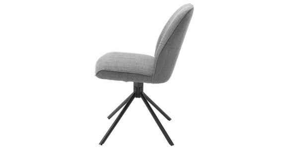 STUHL Webstoff Grau - Schwarz/Grau, Design, Textil/Metall (49/87/61cm) - Carryhome