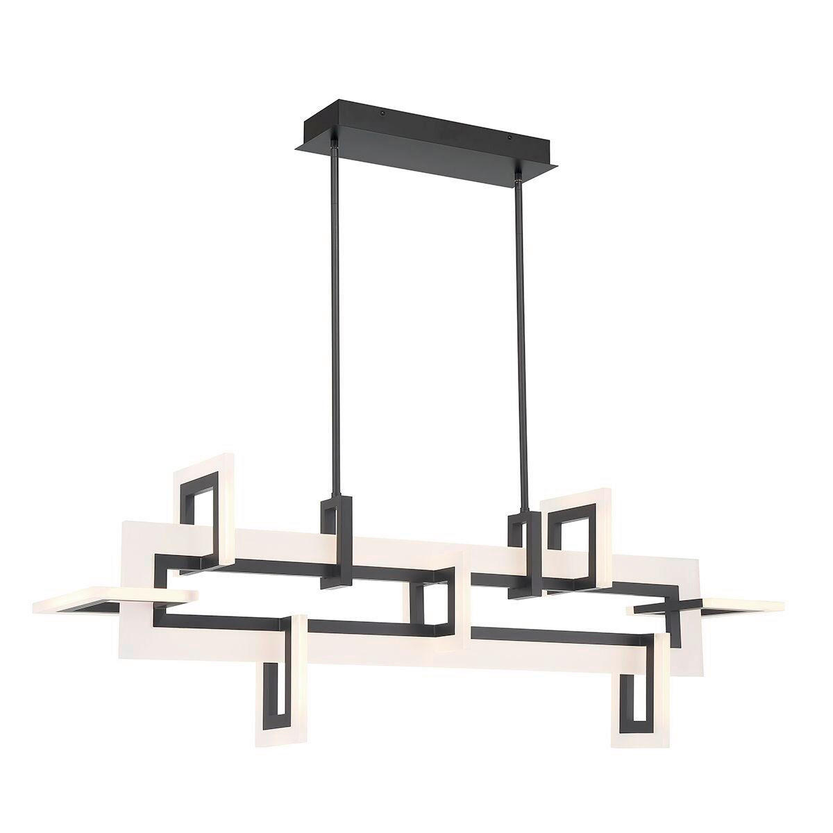 LED-HÄNGELEUCHTE 50/122,8/23,1 cm    - Schwarz, Design, Kunststoff/Metall (50/122,8/23,1cm) - Elstead Lighting
