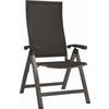 GARTENKLAPPSESSEL Aluminium Anthrazit, Graphitfarben  - Anthrazit/Graphitfarben, Design, Textil/Metall (63/115/71cm) - Stern