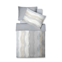 ÁGYNEMŰHUZAT-GARNITÚRA 140/200 cm  - krémszínű/pasztellkék, Basics, textil (140/200cm) - Fleuresse