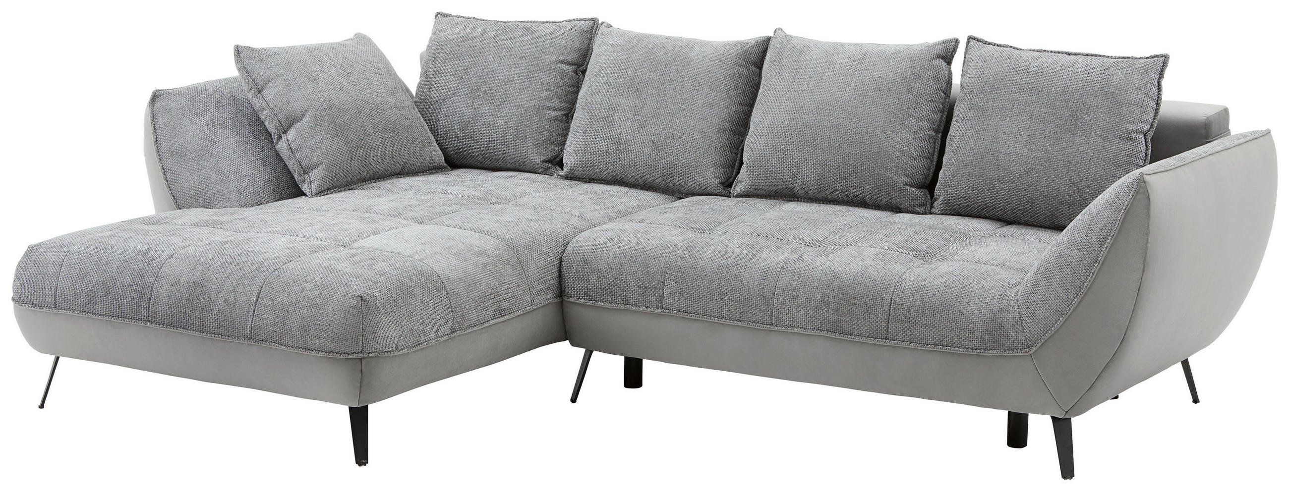 Ecksofa Mit Schlaffunktion & Bettkasten Midway Grau