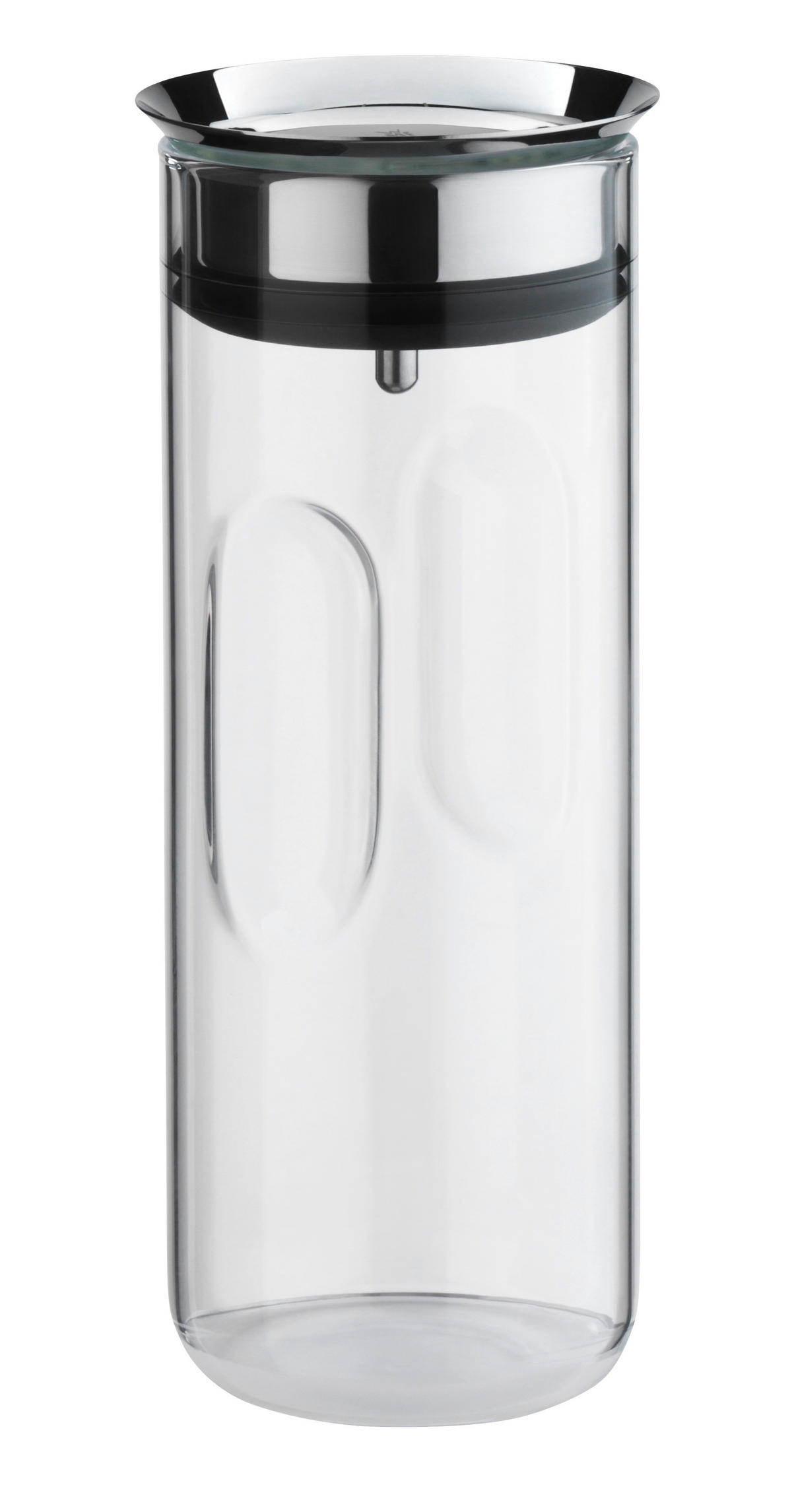 WASSERKARAFFE 0,8 l  - Klar/Edelstahlfarben, Basics, Glas/Kunststoff (0,8l) - WMF