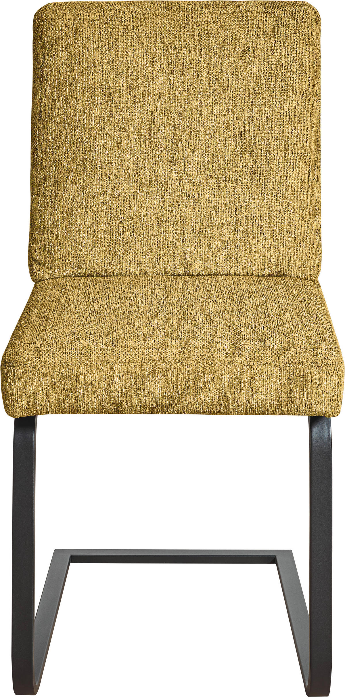 SCHWINGSTUHL  in Stahl Chenille  - Gelb/Schwarz, Design, Textil/Metall (46/92/60cm) - Dieter Knoll