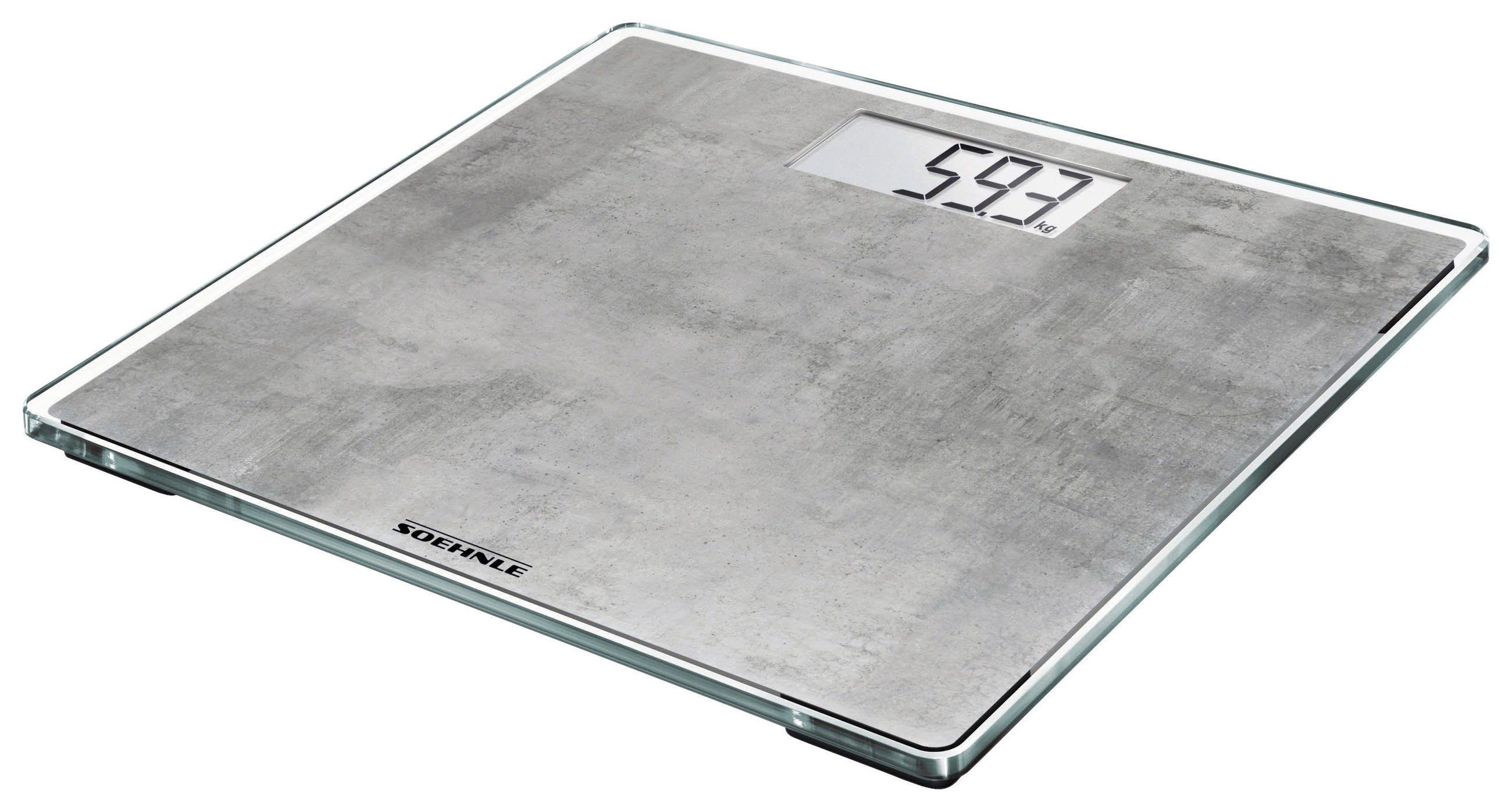 PERSONENWAAGE  - Graphitfarben, Basics, Glas/Kunststoff (29/29/2cm) - Soehnle