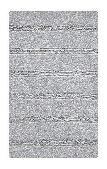 BADTEPPICH Platinfarben 60/100 cm  - Platinfarben, Basics, Kunststoff/Textil (60/100cm) - Kleine Wolke