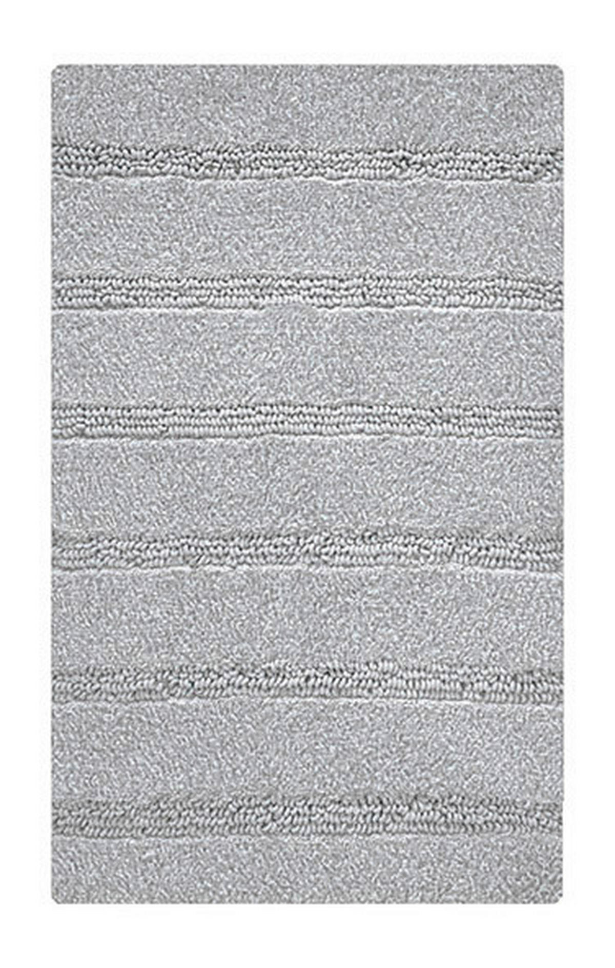 BADTEPPICH Platinfarben 60/100 cm  - Platinfarben, Basics, Kunststoff/Textil (60/100cm) - Kleine Wolke