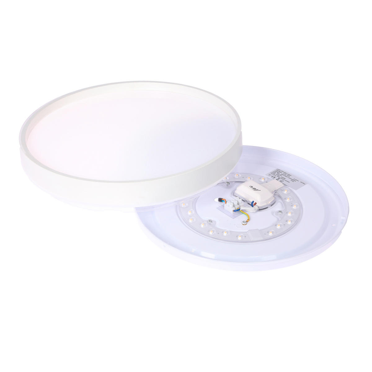 LED-DECKENLEUCHTE 34/34/6 cm   - Weiß, KONVENTIONELL, Kunststoff/Metall (34/34/6cm)