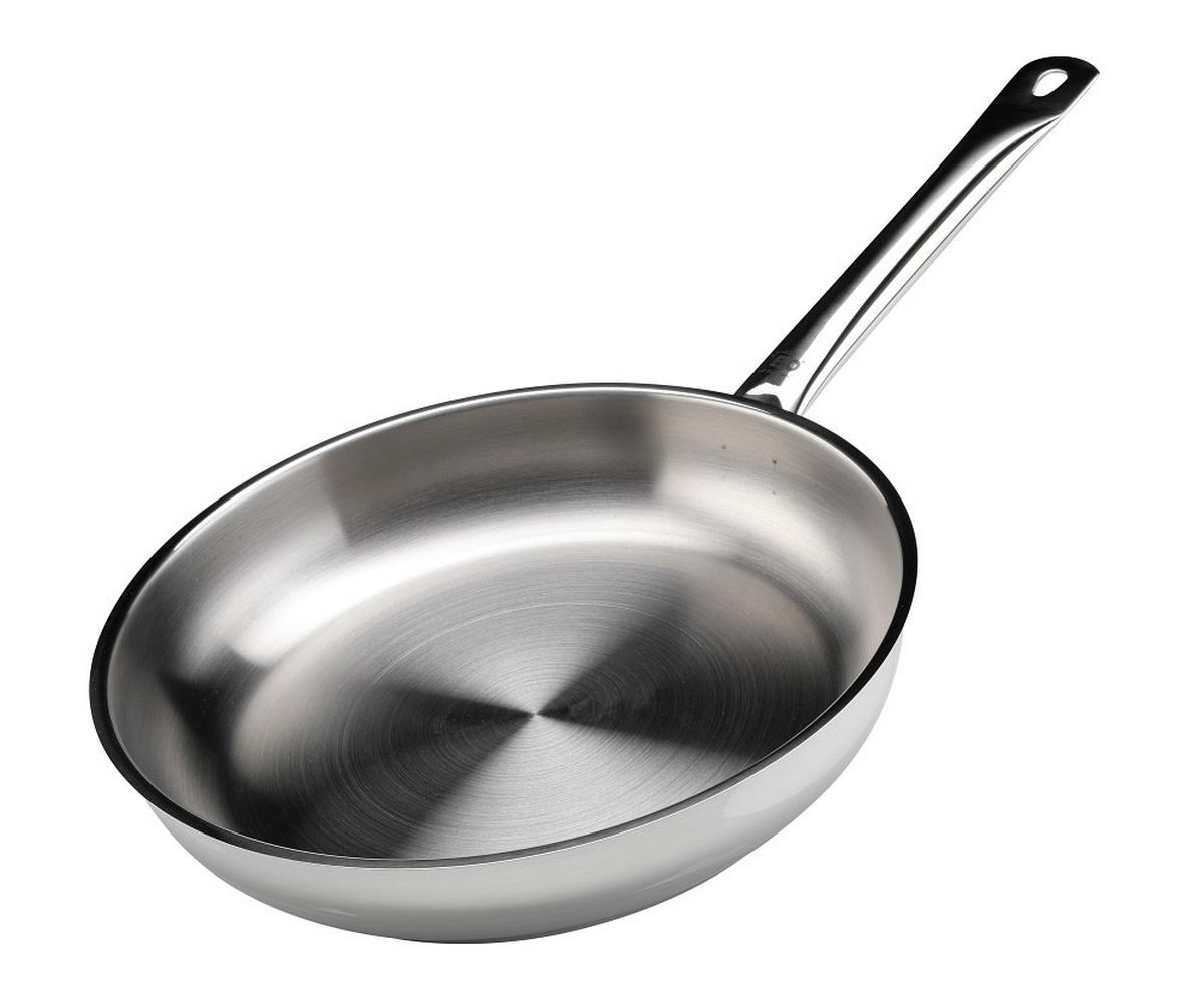 PANVICA NA SMAŽENIE,  24 cm  - strieborná, Basics, kov (24cm) - ELO