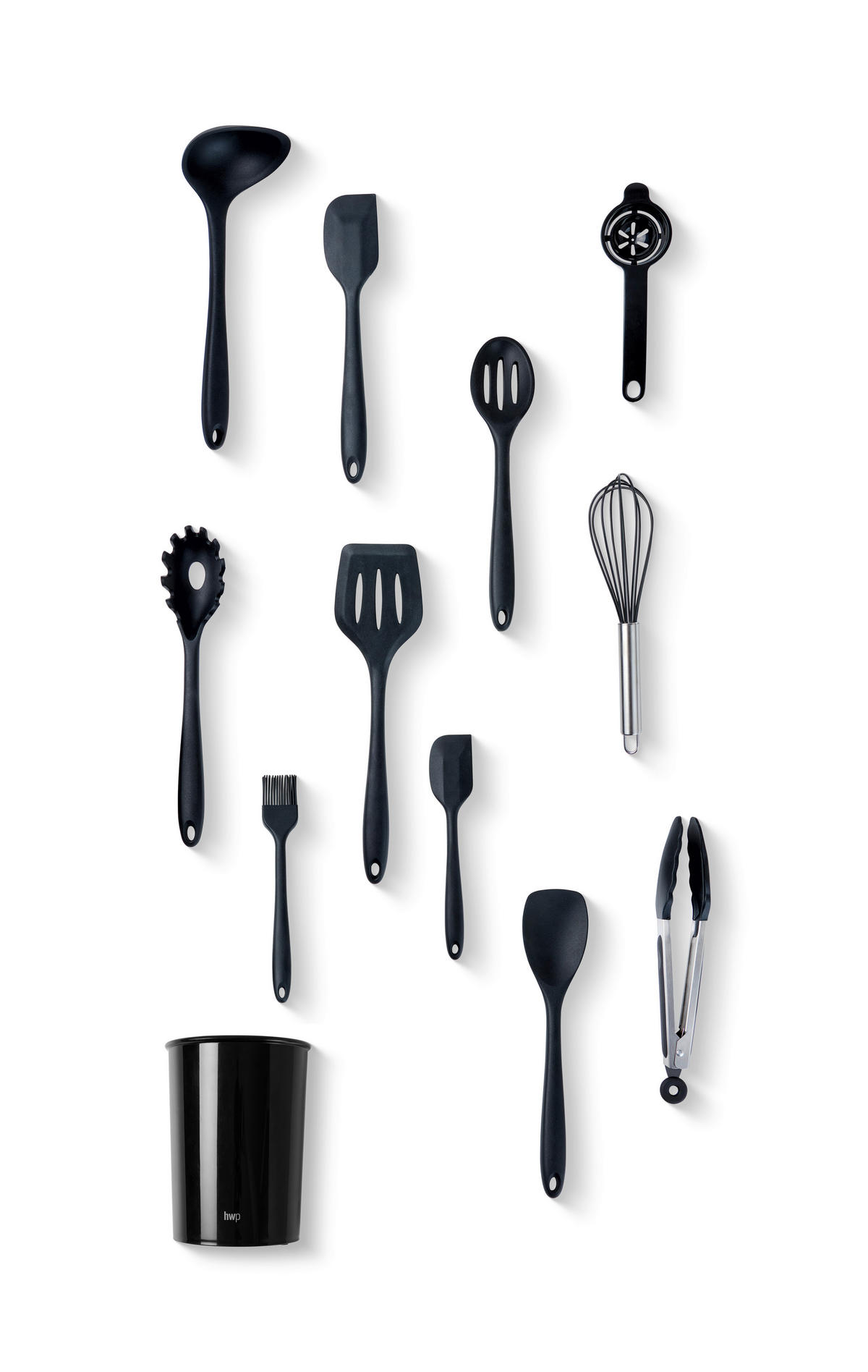 KÜCHENHELFERSET - Schwarz, Basics, Kunststoff/Metall - Homeware Profession.