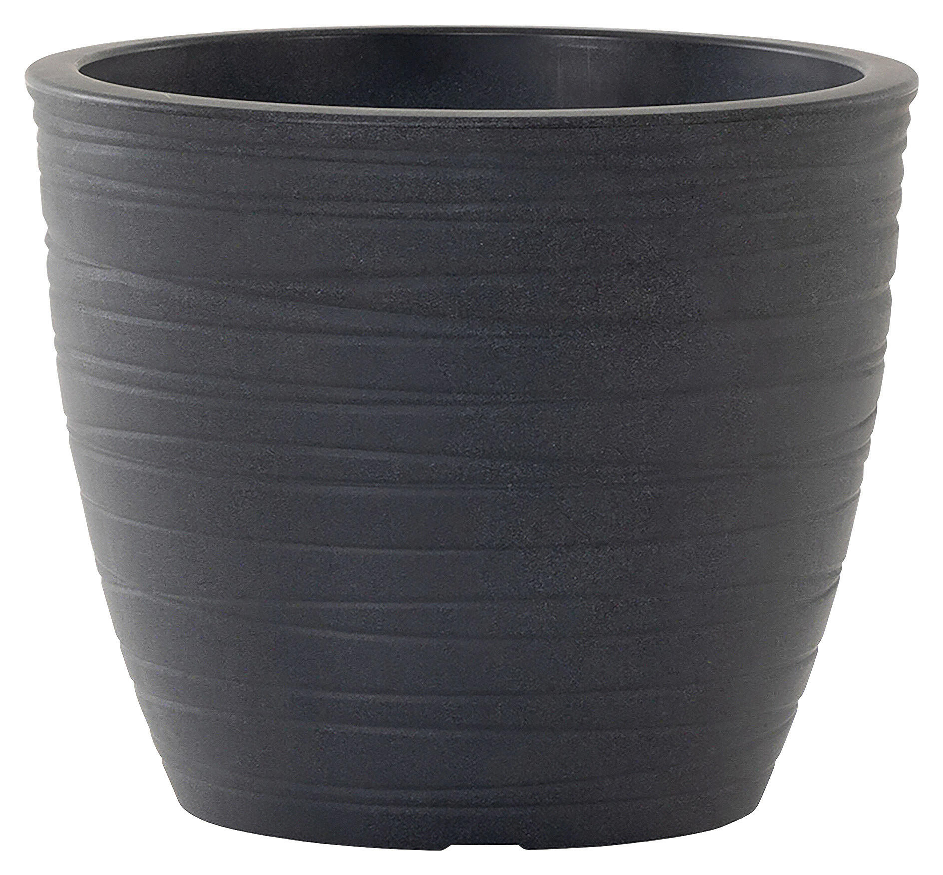 PFLANZENTOPF   - Anthrazit, Basics, Kunststoff (48/42cm) - Siena Garden