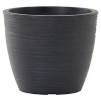 PFLANZENTOPF   - Anthrazit, Basics, Kunststoff (48/42cm) - Siena Garden