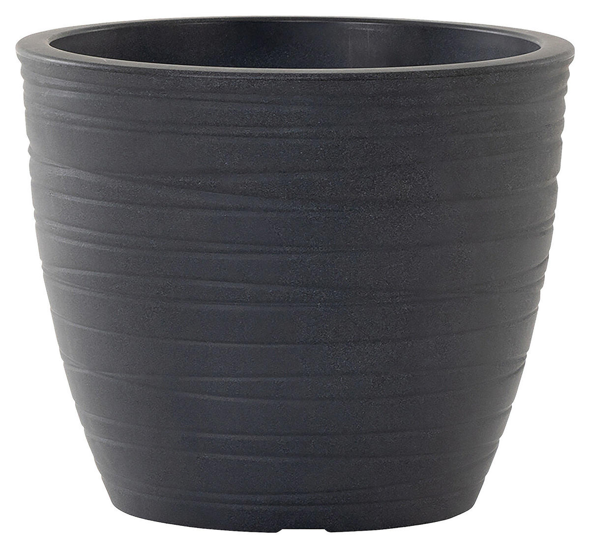 PFLANZENTOPF   - Anthrazit, Basics, Kunststoff (48/42cm) - Siena Garden