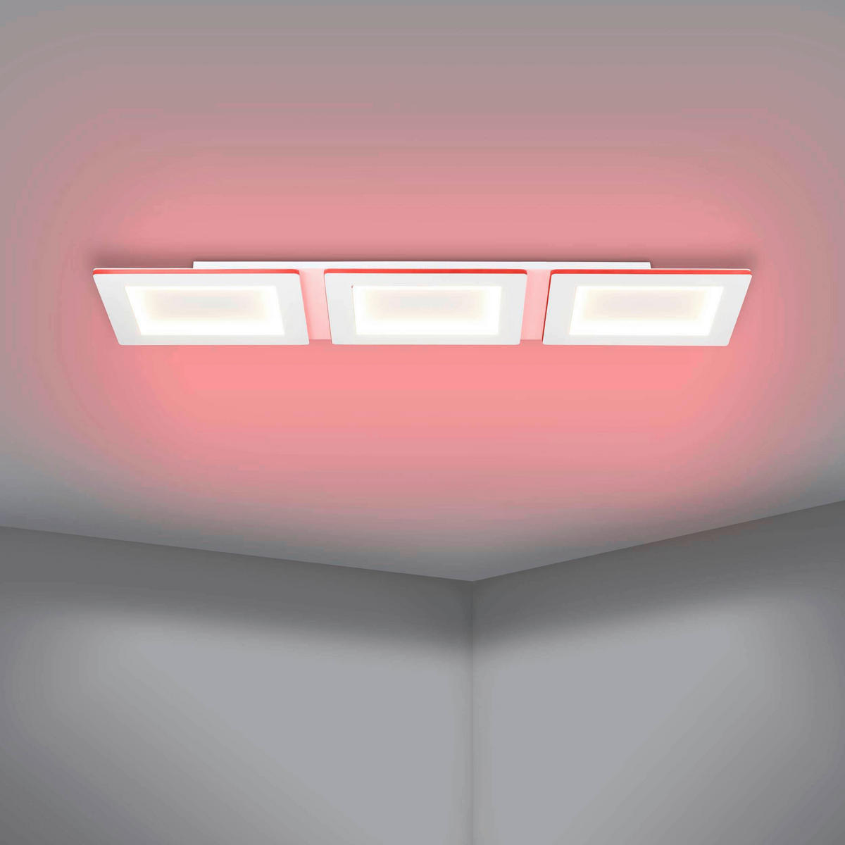 LED-DECKENLEUCHTE  Smart 120/30/5 cm   - Weiß, Basics, Kunststoff/Metall (120/30/5cm) - Eglo