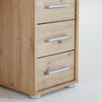 SCHREIBTISCH 120/67/75 cm  in Eiche Artisan  - Silberfarben/Eiche Artisan, Basics, Holz/Kunststoff (120/67/75cm) - Carryhome