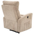 FERNSEHSESSEL  mit Webstoff Braun, Schwarz  - Schwarz/Braun, Design, Kunststoff/Textil (76/102/93cm) - Carryhome