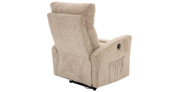 FERNSEHSESSEL  mit Webstoff Braun, Schwarz  - Schwarz/Braun, Design, Kunststoff/Textil (76/102/93cm) - Carryhome