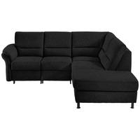 ECKSOFA in Flachgewebe Schwarz  - Schwarz, Modern, Textil/Metall (227/203cm) - Beldomo System
