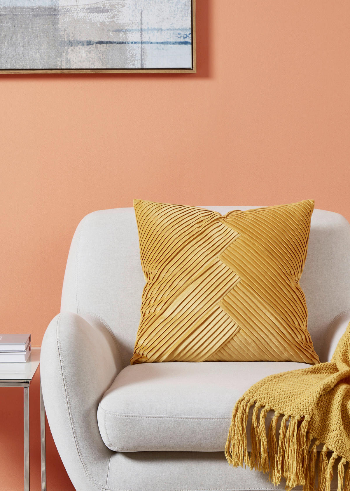 ZIERKISSEN  45/45 cm   - Gelb, Design, Textil (45/45cm) - Eglo