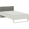 BETT 120/200 cm  in Grau, Weiss   - Weiss/Grau, Design, Holzwerkstoff/Textil (120/200cm) - Cantus