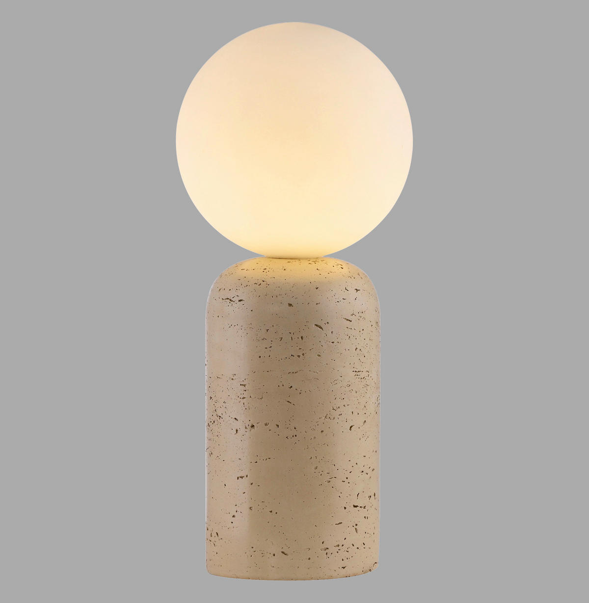 LED-TISCHLEUCHTE SW TRAVENTA 14/14/35 cm   - Creme, Design, Glas/Kunststoff (14/14/35cm) - Schöner Wohnen