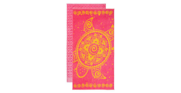 STRANDTUCH PALMA Rosa, Pink 90/180 cm - Pink/Rosa, KONVENTIONELL, Textil (90/180cm) - Esposa