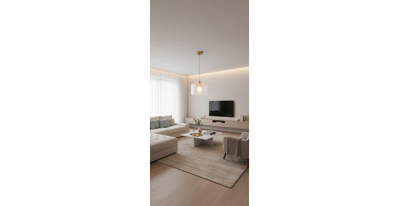 HÄNGELEUCHTE 25/125 cm  - Klar, Trend, Glas/Metall (25/125cm) - Novel