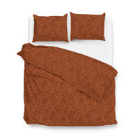 BETTWÄSCHE Fiori-di-Satinado Makosatin 200/200 cm  - Orange, Basics, Textil (200/200cm)