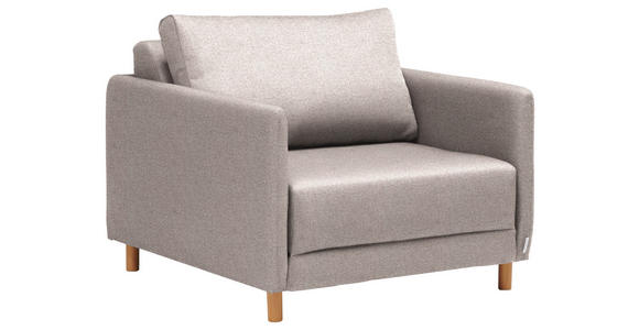 SCHLAFSESSEL in Webstoff Hellbraun - Hellbraun/Naturfarben, KONVENTIONELL, Kunststoff/Textil (89/79/94cm) - Cantus